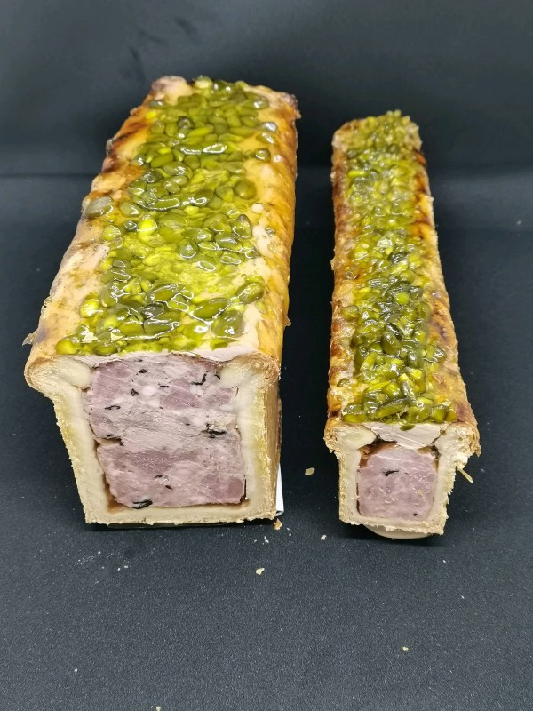 PATE CROUTE CANARD ET PISTACHE